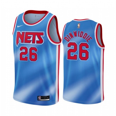 Nike Brooklyn Nets #26 Spencer Dinwiddie Blue NBA Swingman Classic Edition Jersey Men's